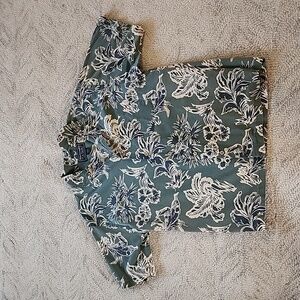 Vintage 90s Abercrombie & Fitch Men's Faded Floral Print Shirt